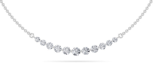 14KW 3ctw F+VS+ Lab Grown Diamond Necklace