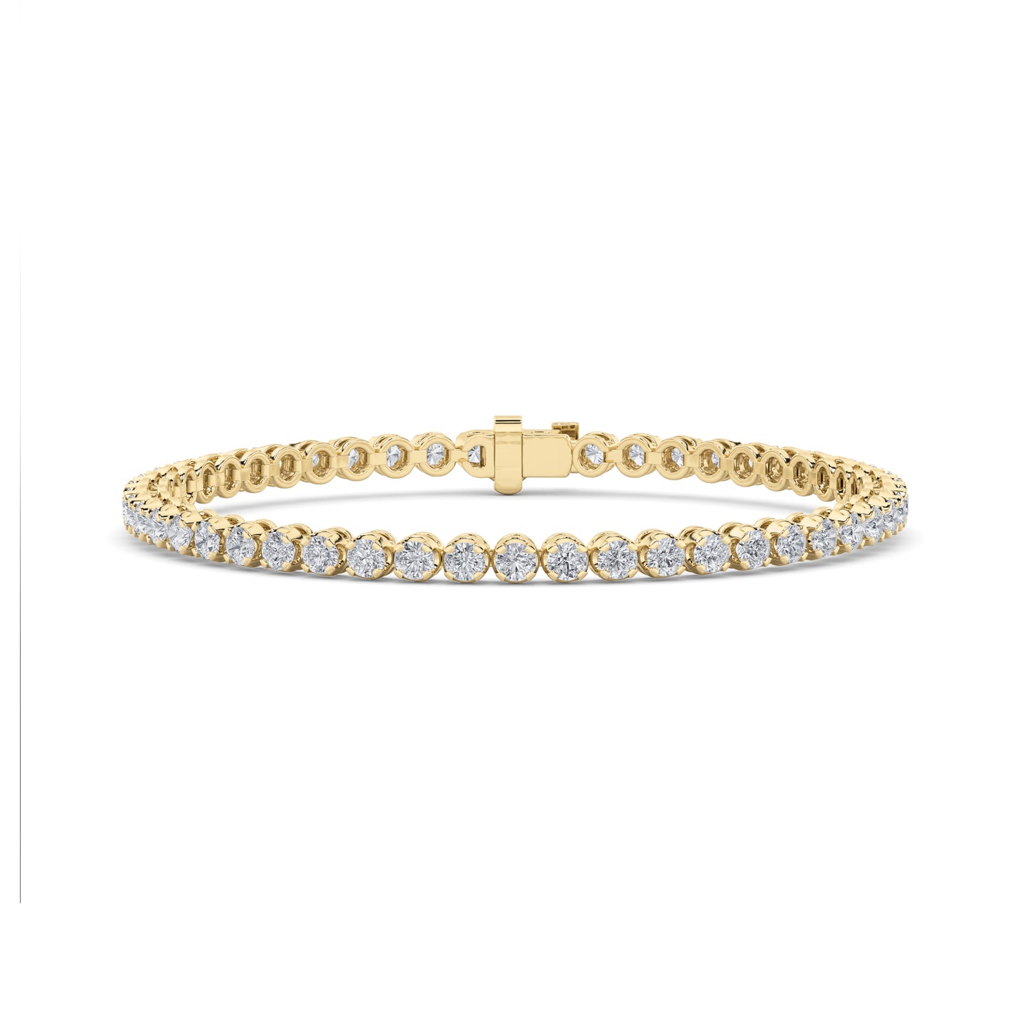 14KY 5ctw F+VS+ Lab Grown Diamond Bracelet