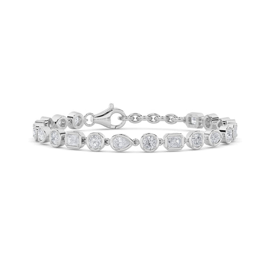 14KW 4.1ctw G+VS+ Lab Grown Diamond Bracelet