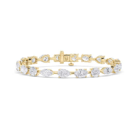 14KY 5ctw F+VS+ Lab Grown Diamond Bracelet