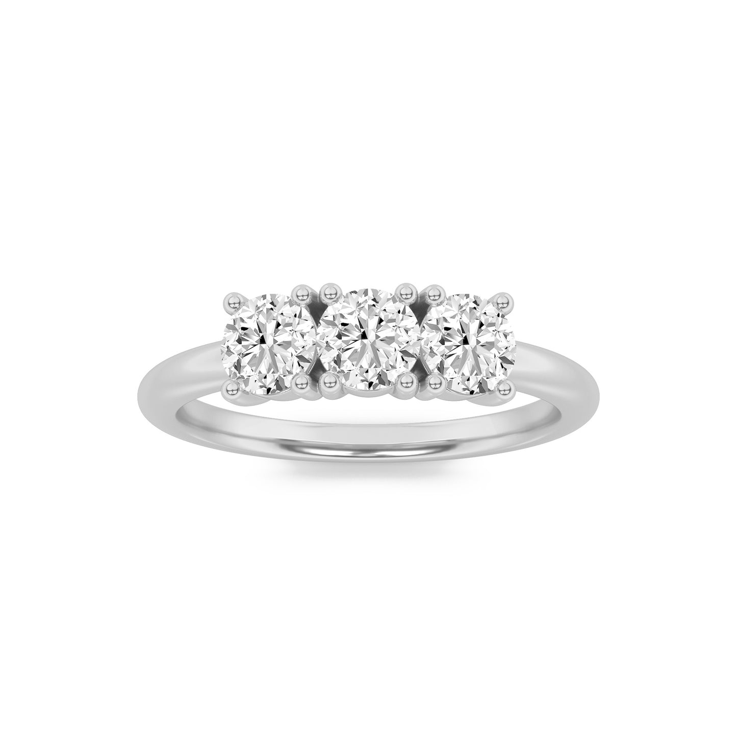 14KW 0.8ctw F+VS+ Lab Grown Diamond Ring