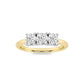 10KYW 0.8ctw G+VS+ Lab Grown Diamond Ring