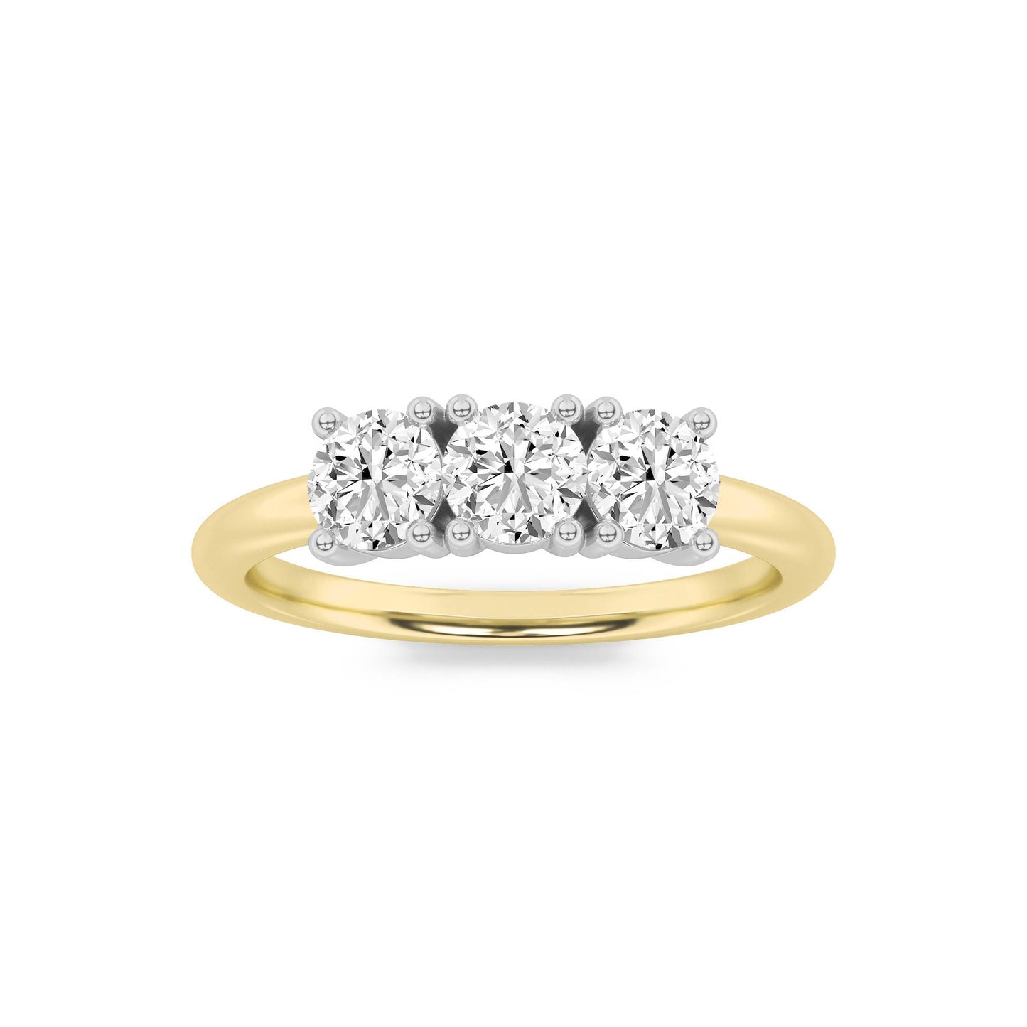 10KYW 0.8ctw G+VS+ Lab Grown Diamond Ring