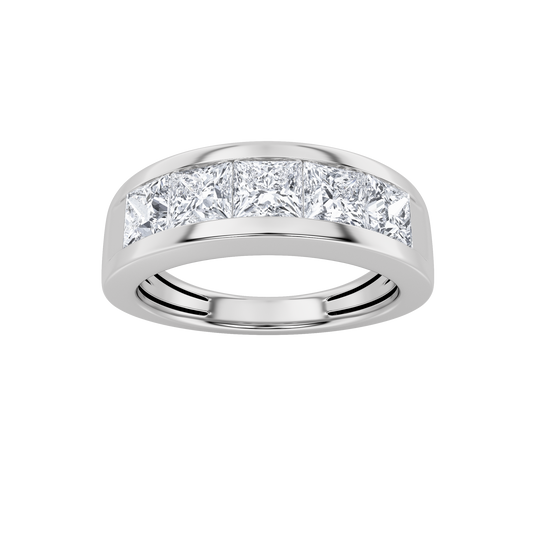 14KW 1CTW F+VS+ Lab Grown Diamond Ring