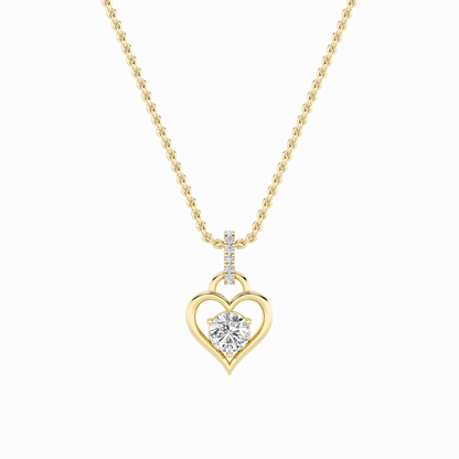 14KY 1.5ctw F+VS+ Lab Grown Diamond Pendant