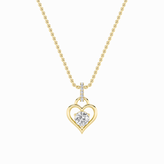 14KY 1.5ctw F+VS+ Lab Grown Diamond Pendant