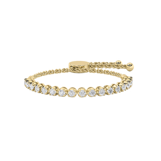 14KY 1CTW F+VS+ Lab Grown Diamond Bracelet