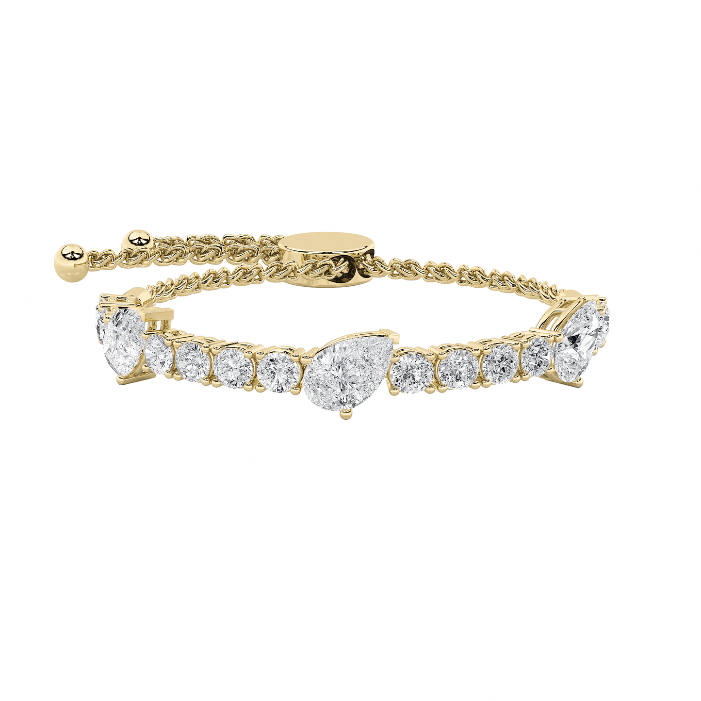 14KY 4.5CTW F+VS+ Lab Grown Diamond Bracelet