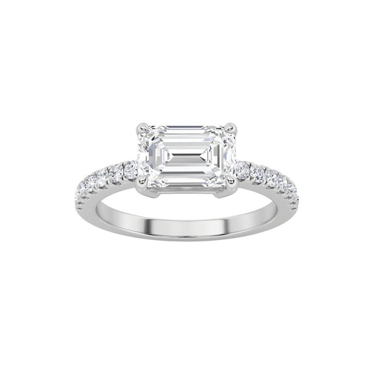 14KW 1.5ctw F+VS+ Lab Grown Diamond Sz 7 Ring