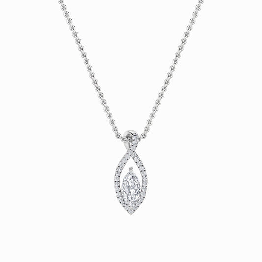 14KW 1.25ctw F+VS+ Lab Grown Diamond  Pendant