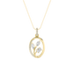 14KY 5.5ctw F+VS+  Lab Grown Diamond Pendant