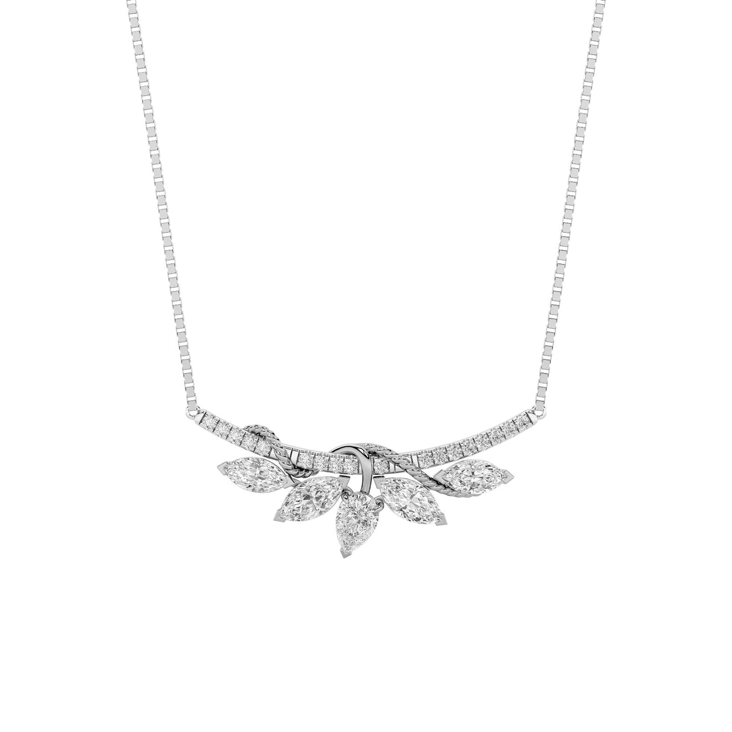 14KW 2ctw F+VS+  Lab Grown Diamond Pendant