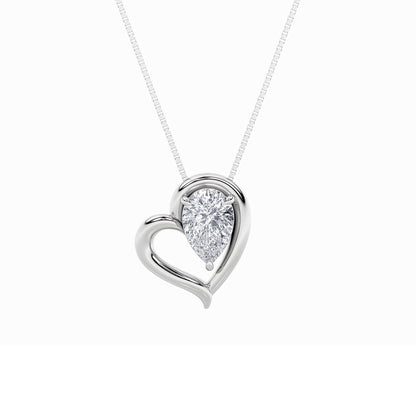 14KW 0.5ctw F+VS+ Lab Grown Diamond Pendant
