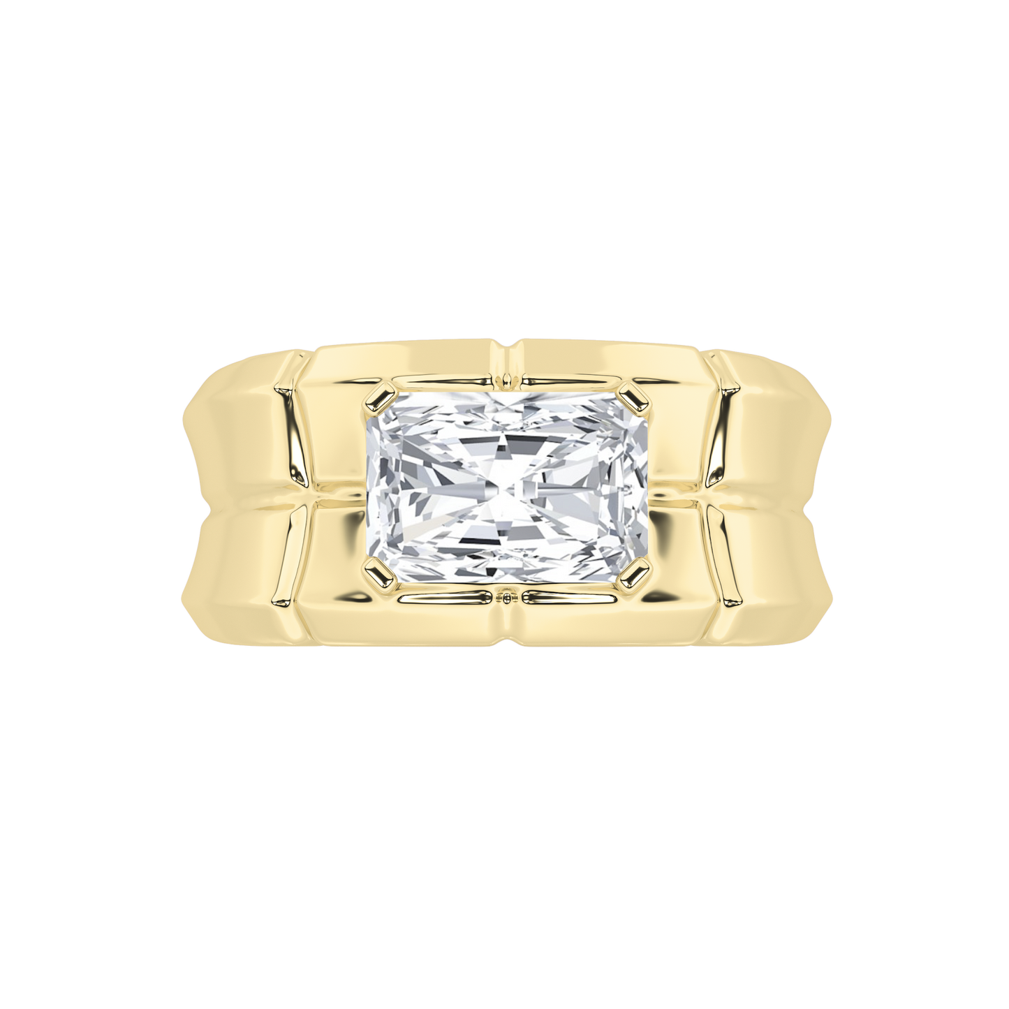 14KY 3.5ctw F+VS+ Lab Grown Diamond Ring