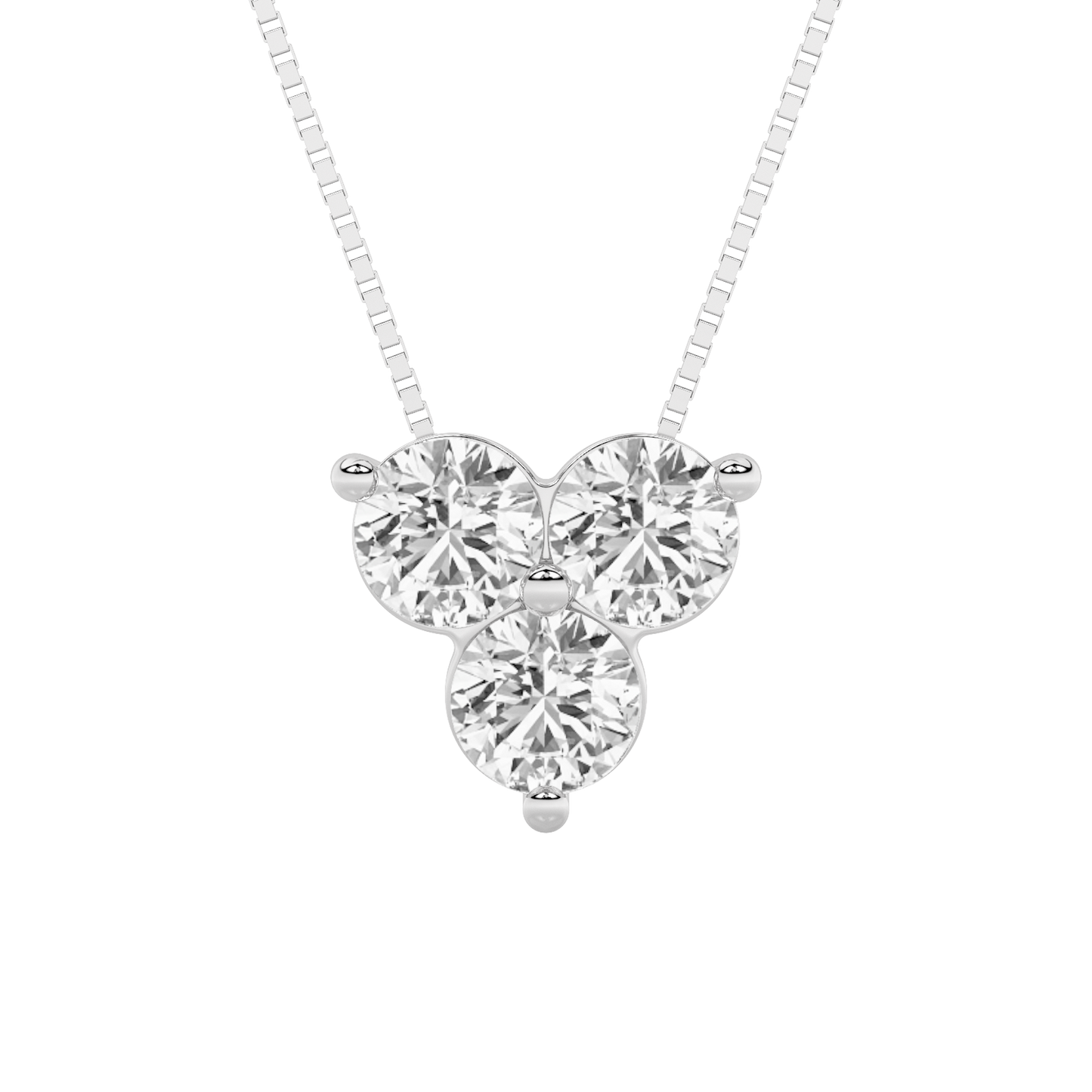 14KW 1ctw F+VS+ Lab Grown Diamond Pendant