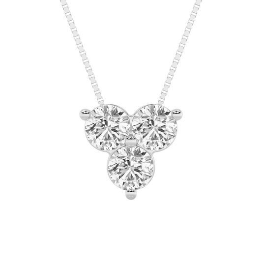 14KW 1ctw F+VS+ Lab Grown Diamond Pendant
