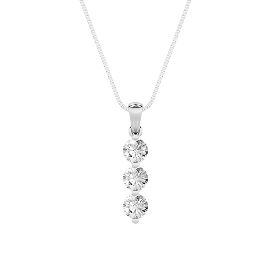 14KW 1ctw [D=17] F+VS+ Lab Grown Diamond Pendant