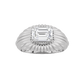 14KW 2ctw [D=8] F+VVS+ Lab Grown Diamond Mens Ring