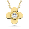 10K Yellow Gold Lab Grown Diamond 1/20 Ct.Tw. Fashion Necklace - LG1212Y-P