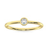 10K Yellow Gold Lab Grown Diamond 1/6 Ct.Tw. Solitaire Ring - LG1216Y-R