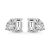 10K White Gold Lab Grown Diamond 5/8 Ct.Tw. Fashion Earrings
