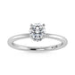 14K White Gold Lab Grown Diamond 1 1//20 Ct.Tw. Round Shape Halo Engagement Ring (Center 1CT) - LG1342W-RD-10