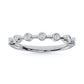 10K White Gold Labgrown Diamond 1/10 Ct.Tw. Wedding Band - LG1415W