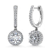 14K White Gold Labgrown Diamond 2 1/2 Ct.Tw. Dangler Earrings