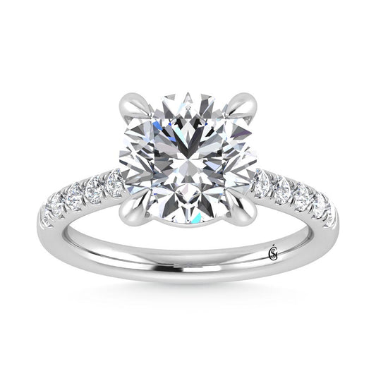 14K White Gold Labgrown Diamond 2 1/3 Ct.Tw. Engagement Ring - LG1532W-RD-20