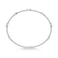 14K White Lab Grown 7/8 Ct.Tw. Clover Flexi Bangle