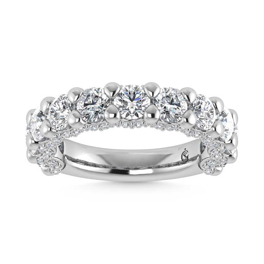 14K White Gold Lab Grown Diamond 2 5/8 Ct.Tw. Band - LG1543W-L-30