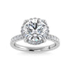 14K White Gold Lab Grown Diamond 4 5/8 Ct.Tw. Round Shape Engagement Ring - LG1577W-RD-40