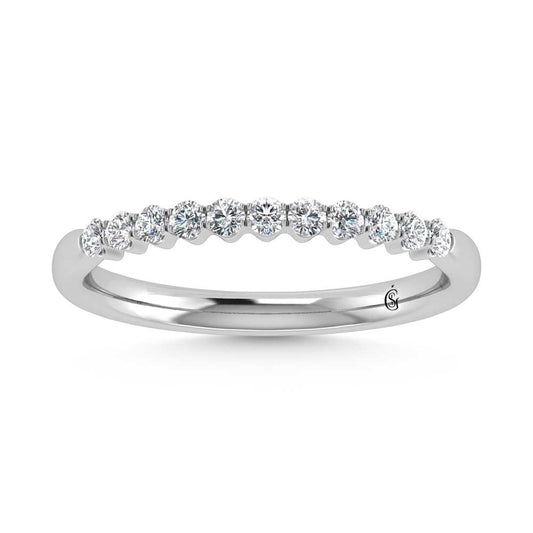 14K White Gold Lab Grown Diamond 1/4 Ct.Tw. Band - LG1637W-A1