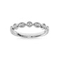 10K White Gold Lab Grown Diamond 1/8 Ct.Tw. Stackable Band - LG1660W