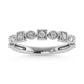 10K White Gold Lab Grown Diamond 1/6 Ct.Tw. Stack Band - LG1699W
