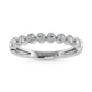 10K White Gold Lab Grown Diamond 1/6 Ct.Tw. Stack Band - LG1700W