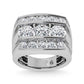 14K White Gold Lab Grown Diamond 5 Ct.Tw. Mens Fashion Ring - Men's Ring