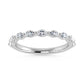 14K White Gold Lab Grown Diamond 1/3 Ct.Tw. Marquise Shape Stackable Band - LG1740W
