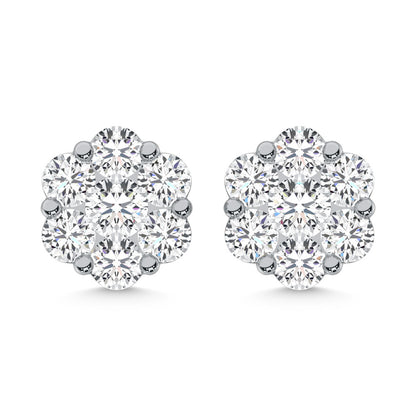 925 Silver Lab Grown Diamond 1/2 Ct.Tw. Fashion Earrings