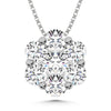925 Silver Lab Grown Diamond 1/2 Ct.Tw. Fashion Pendant
