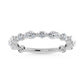 14K White Gold Lab Grown Diamond 1 Ct.Tw. Marquise and Round Stackable Band - LG1762W