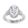 14K White Gold Labgrown Diamond 3 1/2 Ct.Tw. Engagement Ring (Center Oval 2ct) - LG1769W-OV-30