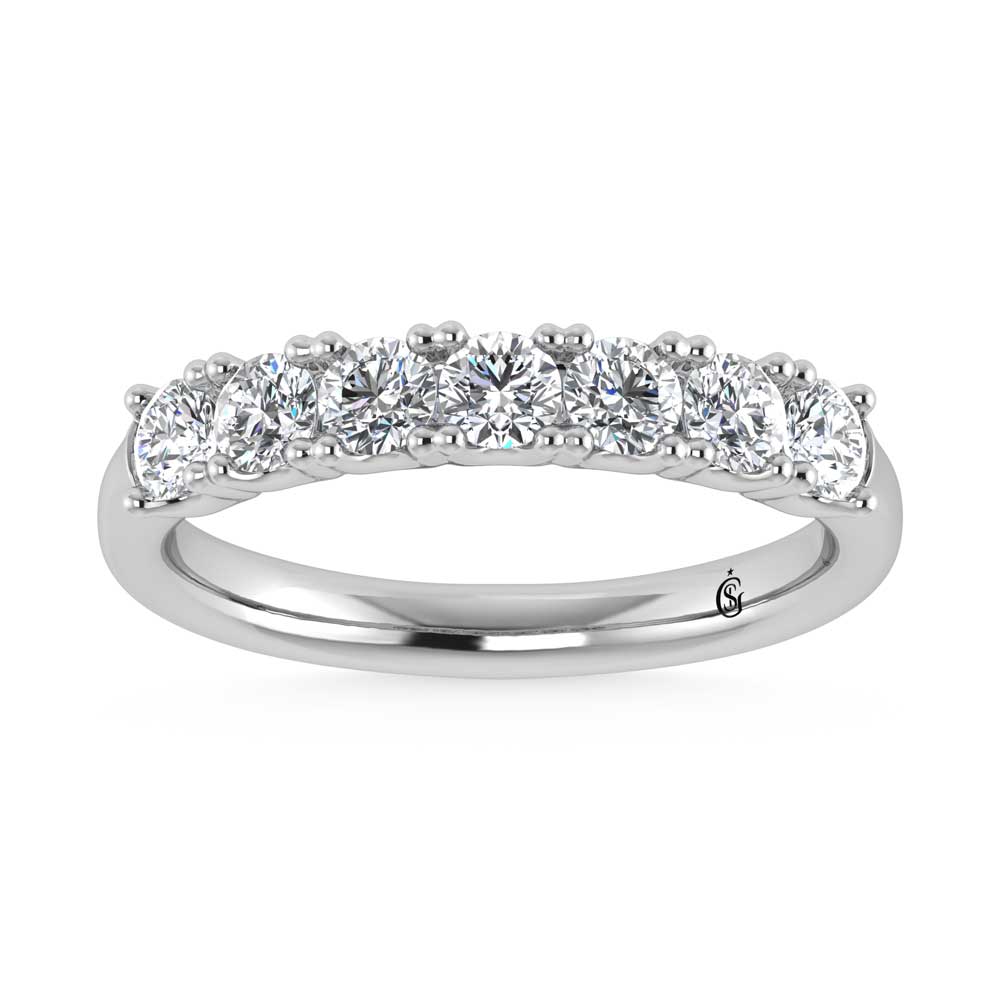 14K White Gold Lab Grown Diamond 7/8 Ct.Tw. Band - LG1791W