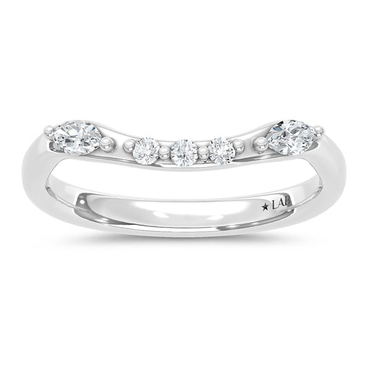 14K White Gold Lab Grown Diamond 1/4 Ct.T. Wedding Band - LG1930W-L