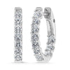 10K White Gold 1 Ct.Tw. Labgrown Diamond In and Our Hoop Earrings
