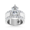 14K White Gold 3 1/2 Ct.Tw. Labgrown Diamond Marquise Shape Engagement Ring (IGI CERTIFIED CENTER) - LG1973W-MQ-20