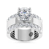 14K White Gold 3 1/2 Ct.Tw. Labgrown Diamond Round Shape Engagement Ring (IGI CERTIFIED CENTER) - LG1973W-RD-20