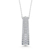 14K White Gold 2 Ct.Tw. Labgrown Diamond Slide Pendant