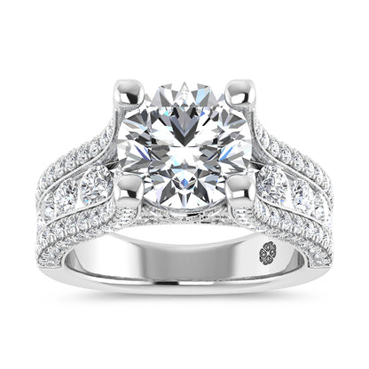14K White Gold 5 Ct.Tw. Labgrown Diamond Engagement Ring - LG1988W-RD-30
