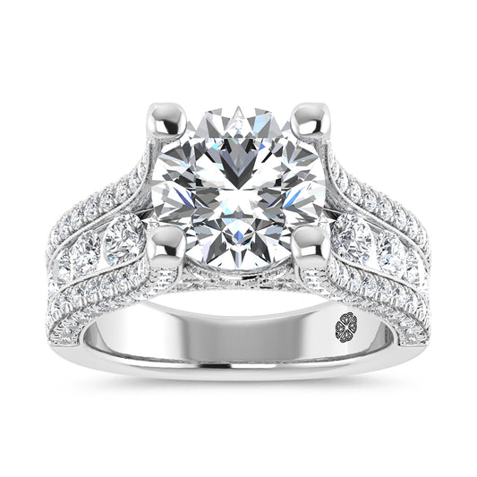 14K White Gold 5 Ct.Tw. Labgrown Diamond Engagement Ring - LG1988W-RD-30